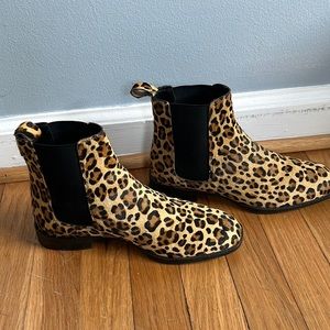 Leopard Chelsea Boots